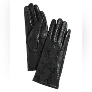 Marcus Adler Women's Faux Suede Reptile Touchscreen Gloves